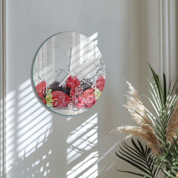 Round wall clock Fruit