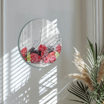 Round wall clock Fruit