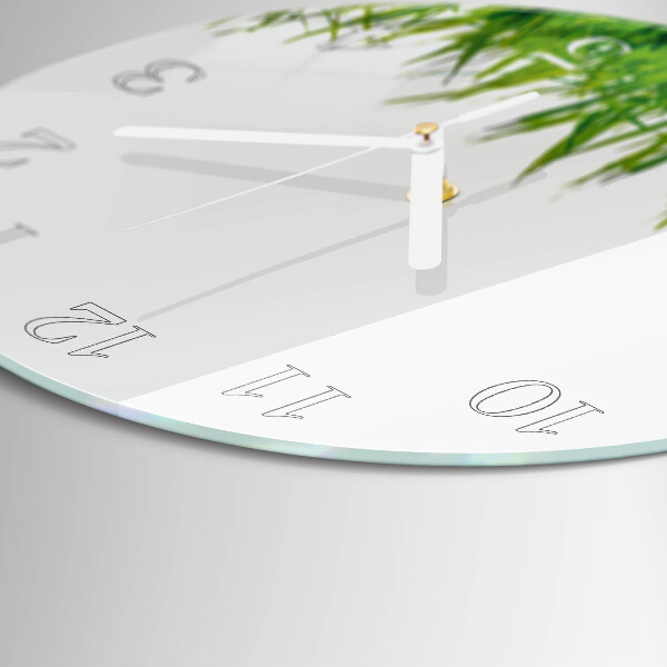 Round wall clock Grass