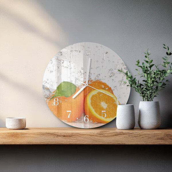 Round wall clock Oranges