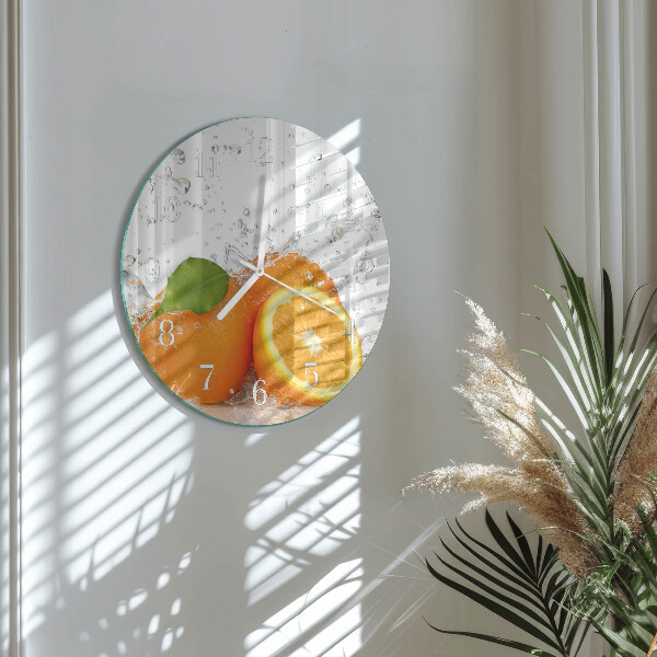 Round wall clock Oranges