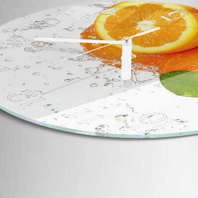 Round wall clock Oranges