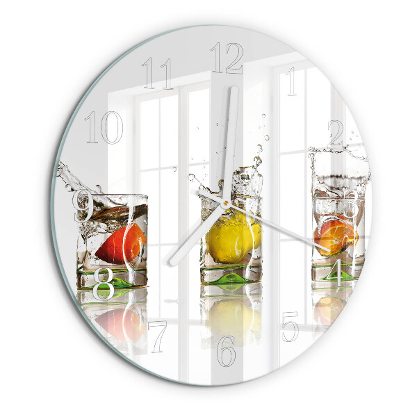 Round wall clock Fruit Glasses