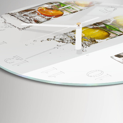 Round wall clock Fruit Glasses