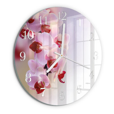 Round wall clock Orchid