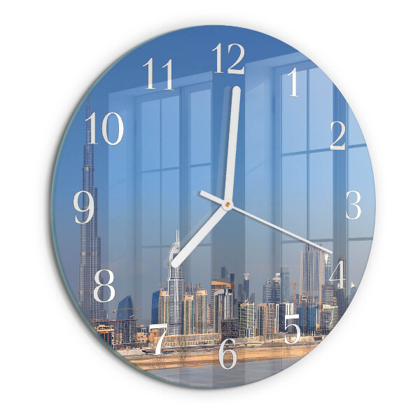 Round wall clock Dubai Horizon