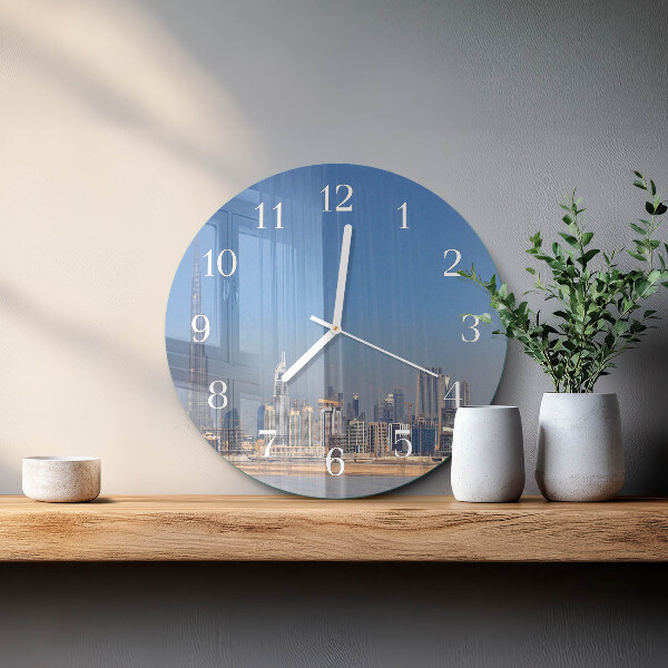 Round wall clock Dubai Horizon