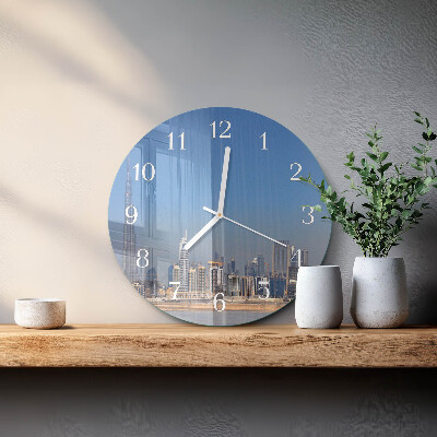 Round wall clock Dubai Horizon