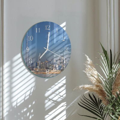 Round wall clock Dubai Horizon