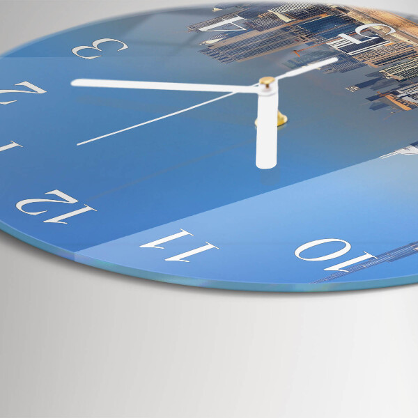 Round wall clock Dubai Horizon