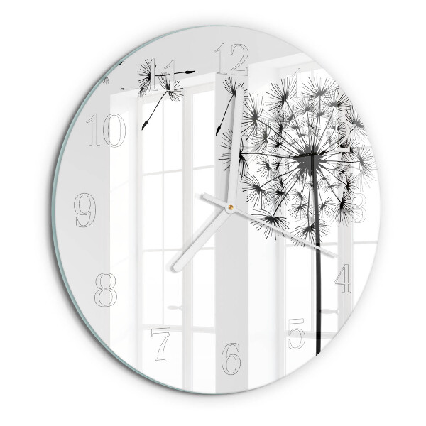 Round wall clock Dandelion