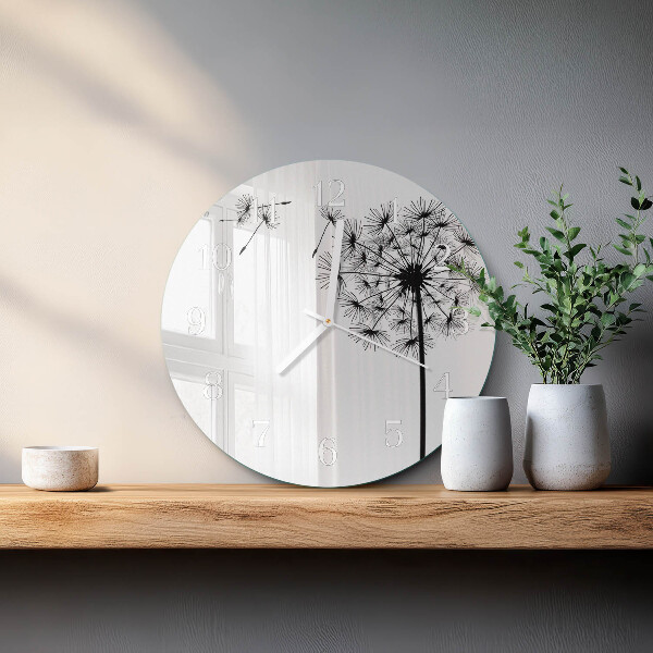 Round wall clock Dandelion