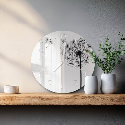 Round wall clock Dandelion