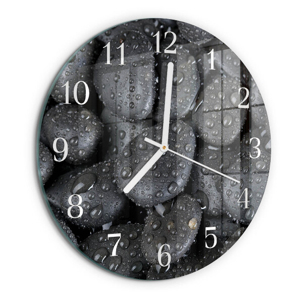 Round wall clock Stones Water