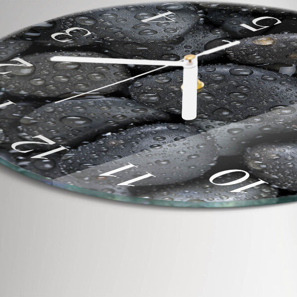 Round wall clock Stones Water