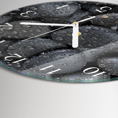 Round wall clock Stones Water