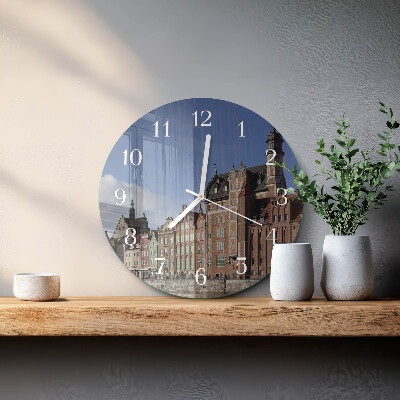 Round wall clock Gdansk