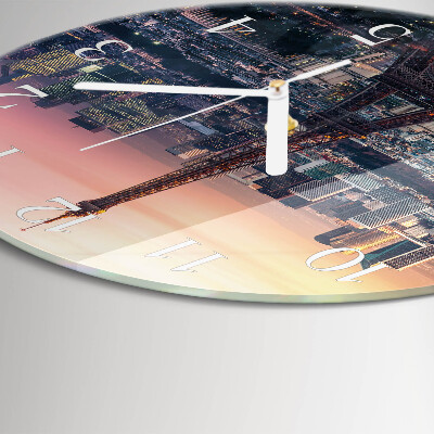 Round wall clock Eiffel Tower Paris