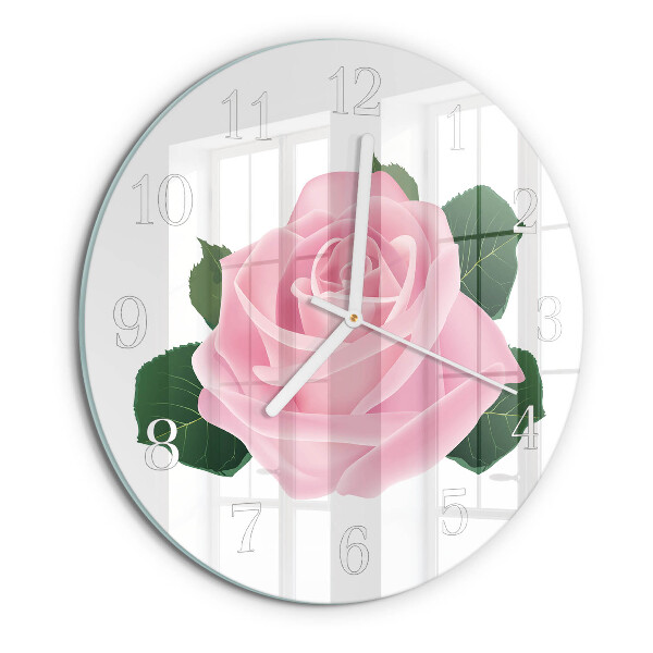 Round wall clock Rose