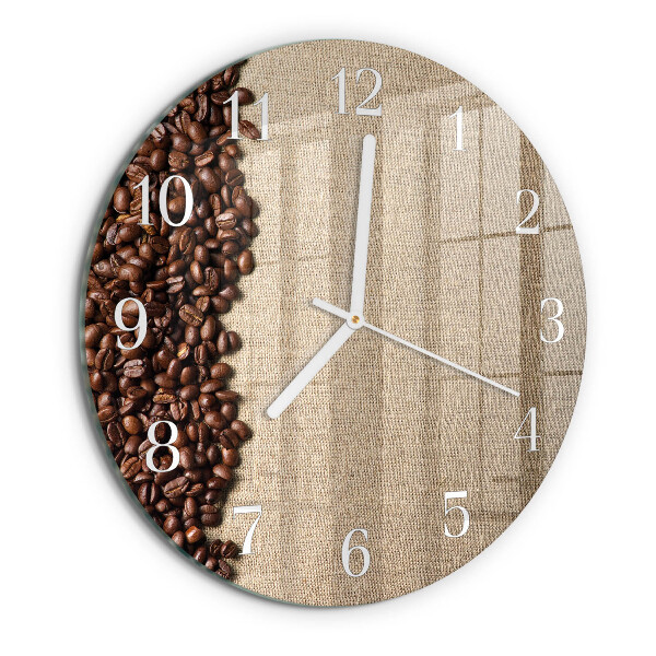 Round wall clock Coffee Beans