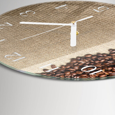 Round wall clock Coffee Beans