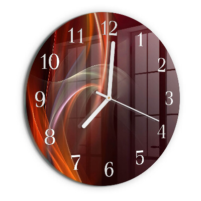 Round wall clock Abstract Lines