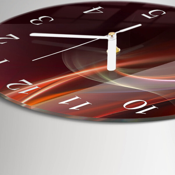 Round wall clock Abstract Lines