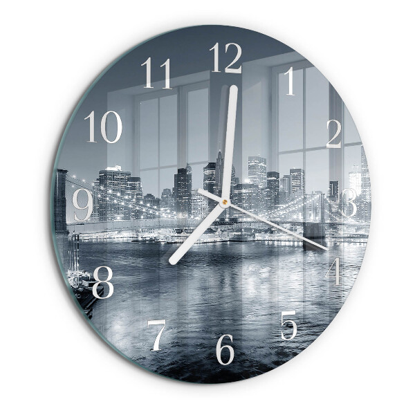 Round wall clock Night of the Horizon