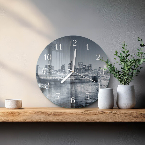 Round wall clock Night of the Horizon