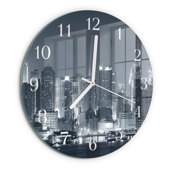 Round wall clock Night of the Horizon