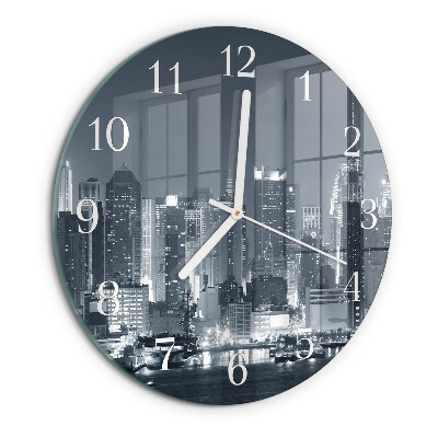 Round wall clock Night of the Horizon