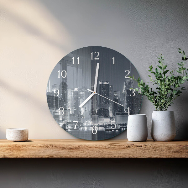 Round wall clock Night of the Horizon