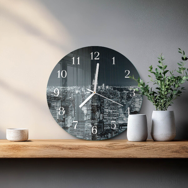 Round wall clock Night of the Horizon