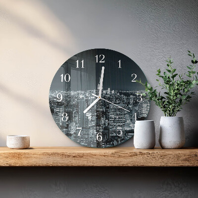 Round wall clock Night of the Horizon