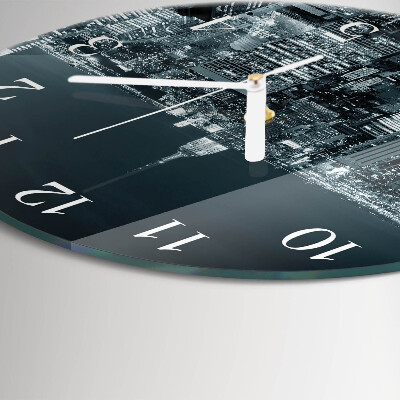 Round wall clock Night of the Horizon