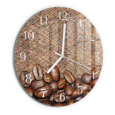 Round wall clock Coffee Beans