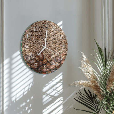 Round wall clock Coffee Beans