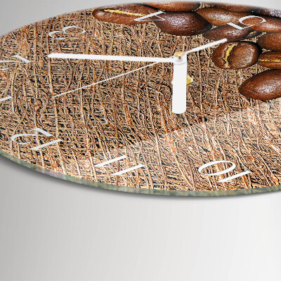Round wall clock Coffee Beans