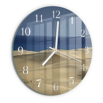Round wall clock Sea Dunes