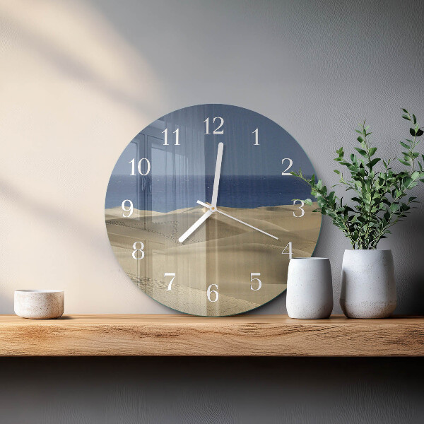 Round wall clock Sea Dunes