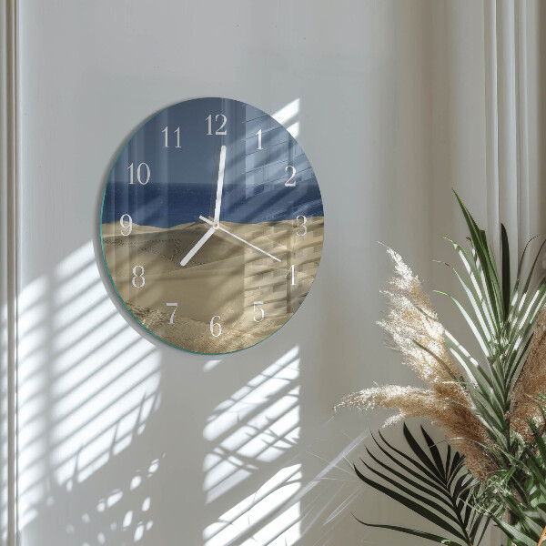 Round wall clock Sea Dunes