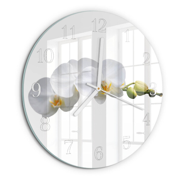 Round wall clock Orchid