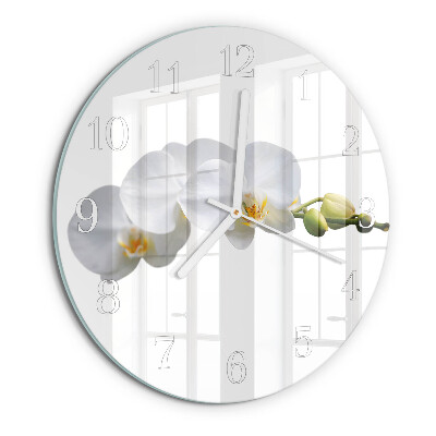 Round wall clock Orchid