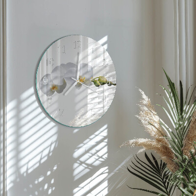 Round wall clock Orchid