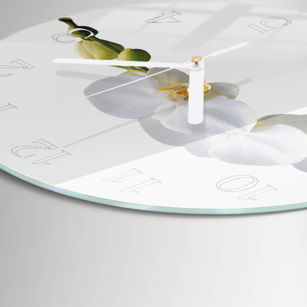 Round wall clock Orchid