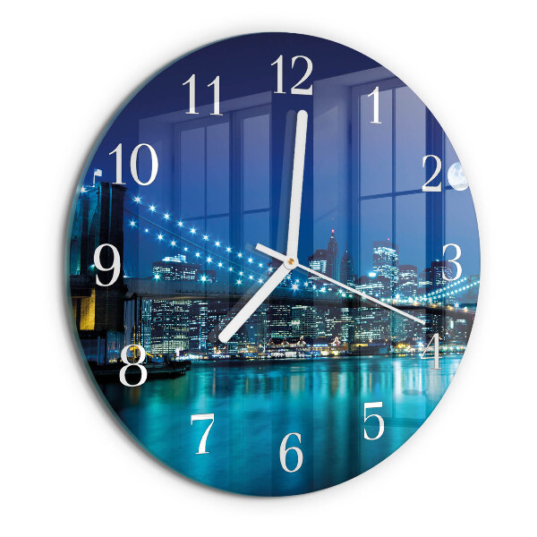 Round wall clock Night of the Horizon