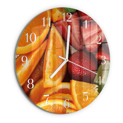 Round wall clock Fruit
