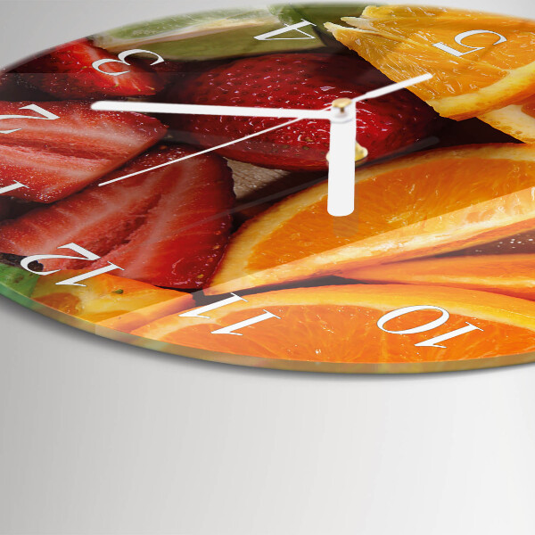 Round wall clock Fruit