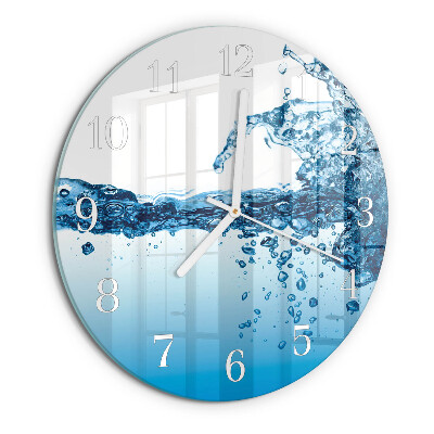 Round wall clock Water