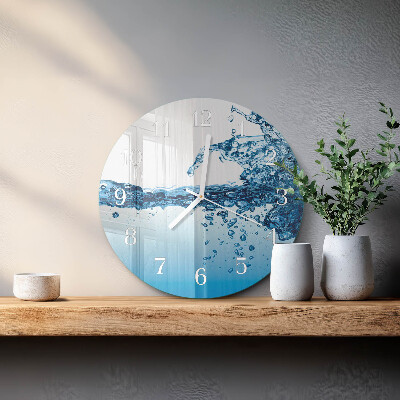Round wall clock Water